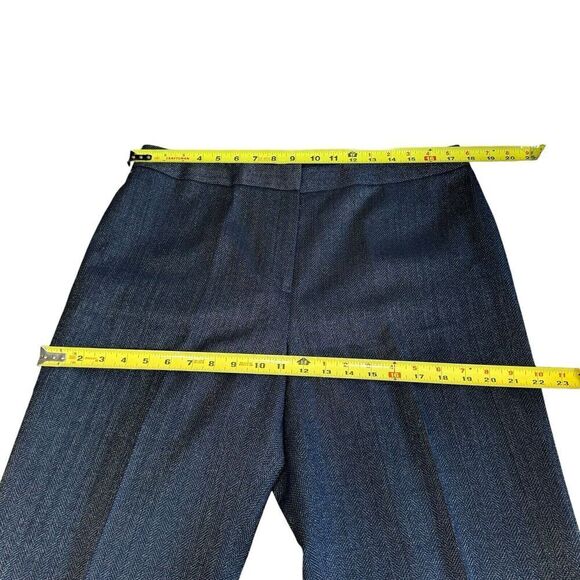 Lafayette 148 Women's Black Metallic Virgin Wool Blend Dress Pants 12 Career - Picture 6 of 8